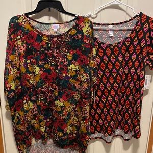 Bundle 2 LuLaRoe Irma classic T